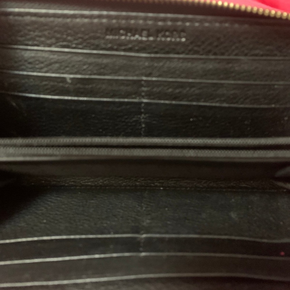 Michael Kors Black Leather Zip Wallet - Picture 3 of 3